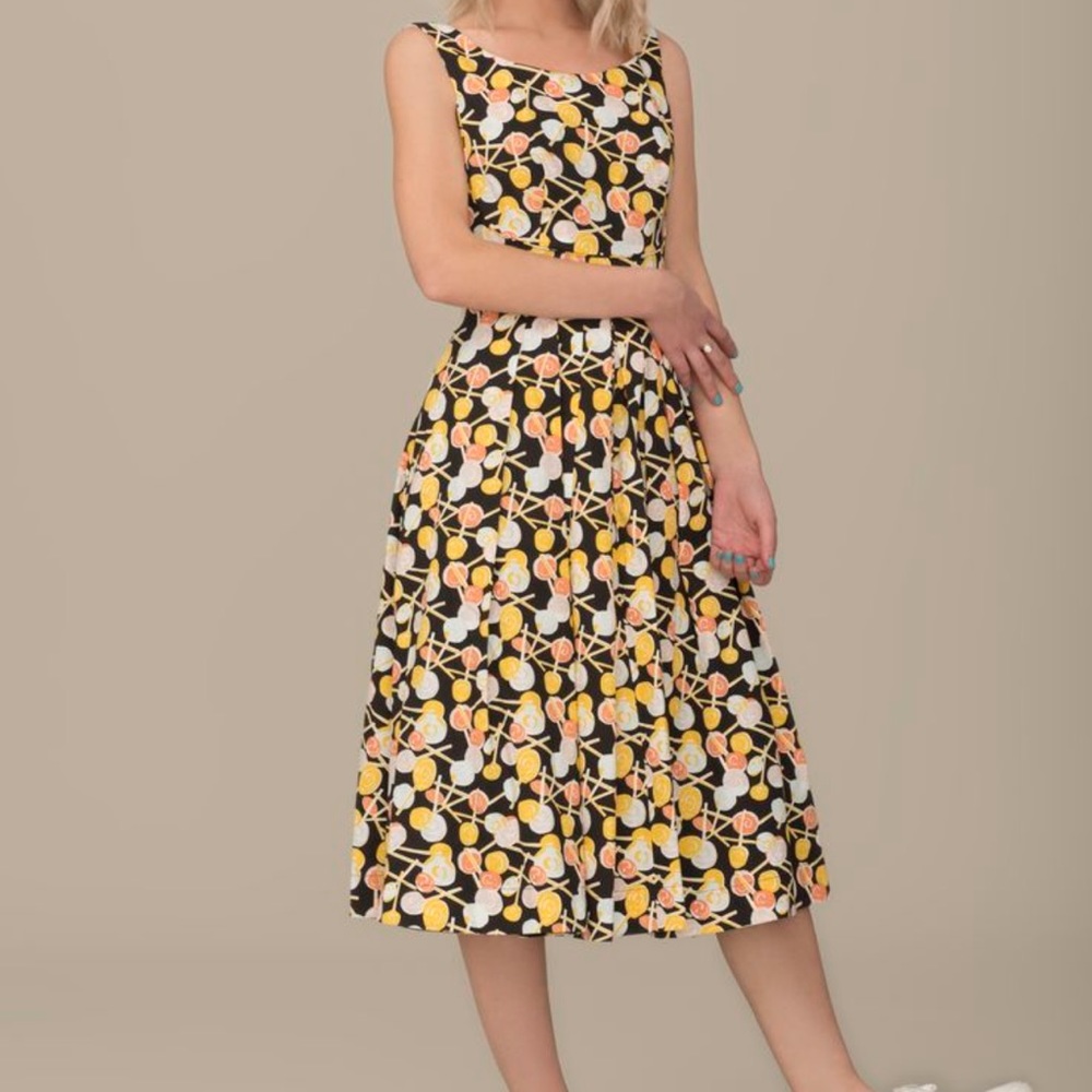 Emily and Fin Isobel Dress in Swirling Lollipops Print